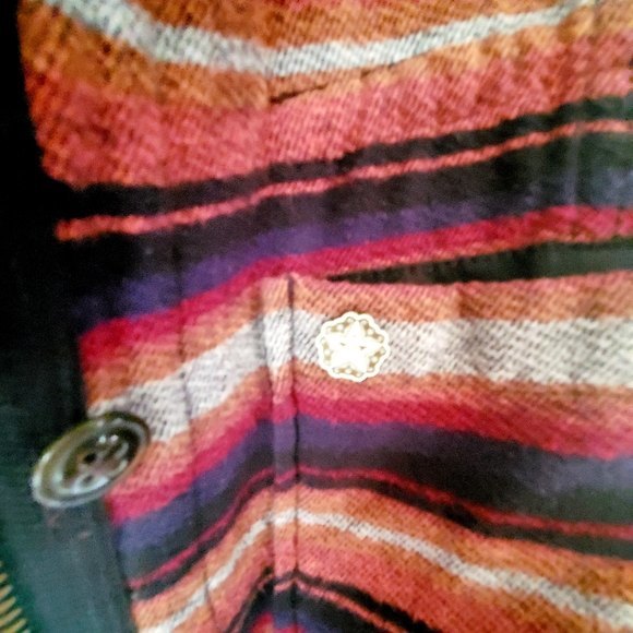 Obey Jacket Striped Twill Multi Color Women Size XS - Picture 10 of 15